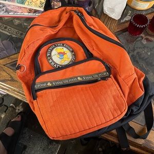 Vintage Winnie The Pooh Backpack Orange